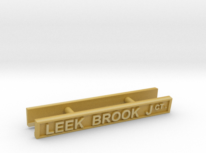 LB41X Leek Brook Junction nameboards 3d printed