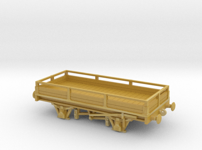 HO/OO CGI-era 1-Plank Wagon Chain 3d printed