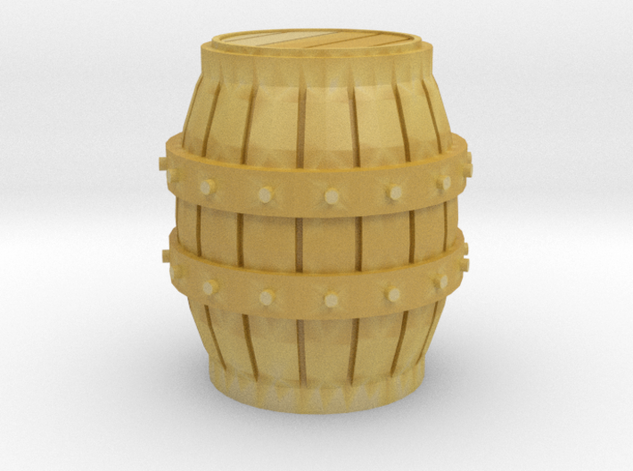 Medieval Barrel miniature 3d printed