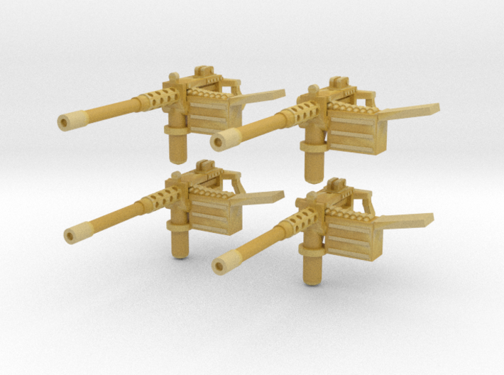 Machine guns 28mm scale for 3mm holes 3d printed
