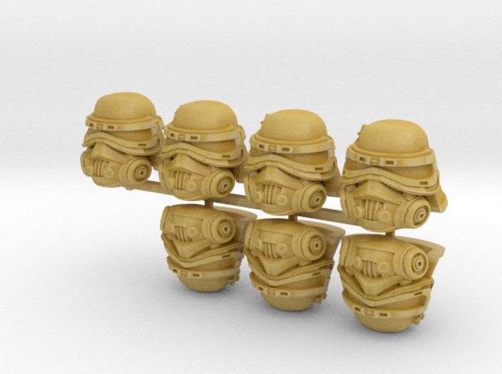 Filthy Bucketheads (x7) 3d printed 