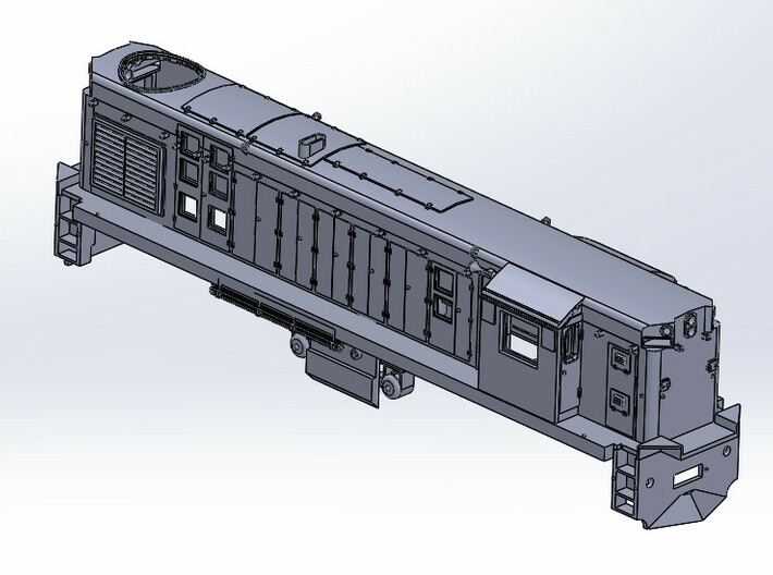 H0 D Alco RSD-16 Diesel Locomotive 3d printed 
