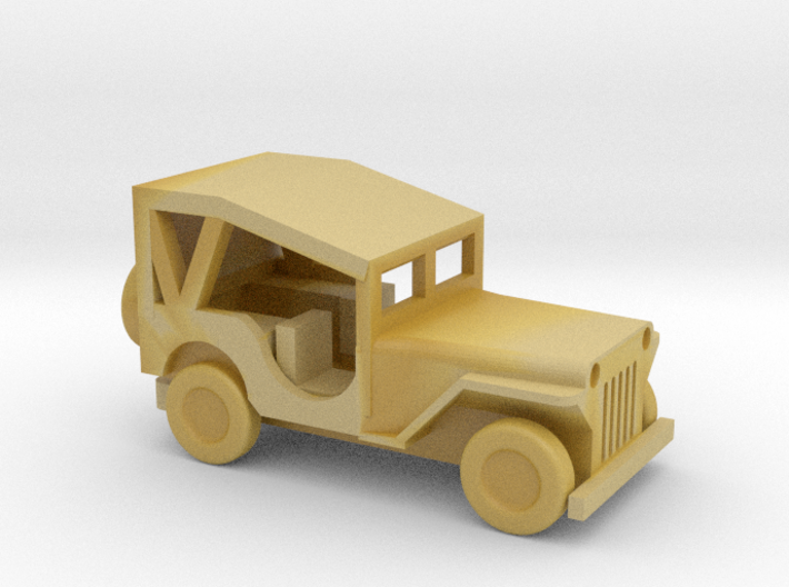 1/160 Scale MB Jeep Covered 3d printed