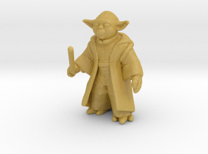 Yoda (25mm) 3d printed 