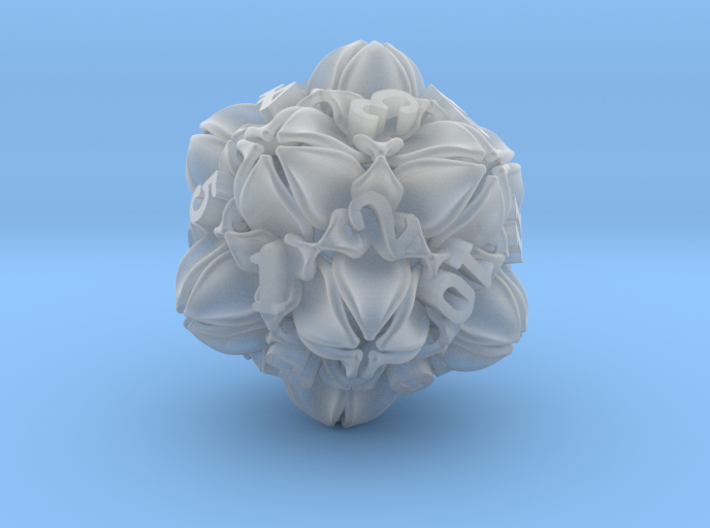 Floral 2 - D20 Large Spindown Life Counter 3d printed