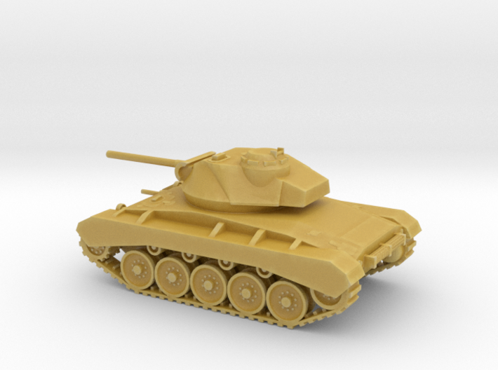 1/100 Scale M24 Chaffee Tank 3d printed