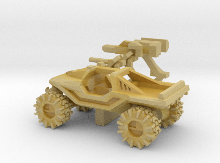 All-Terrain Vehicle with weapons 3d printed