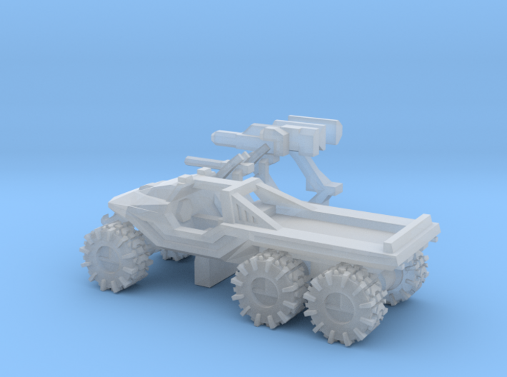 All-Terrain Vehicle 6x6 with weapons 3d printed