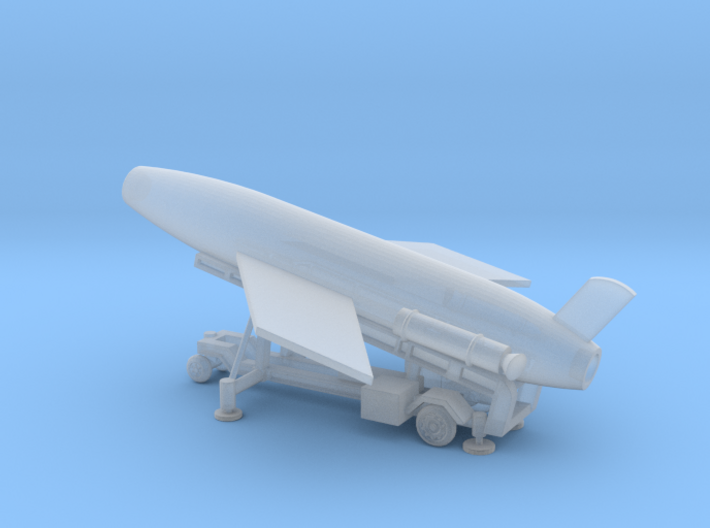 1/110 Scale MK4 Regulus Missile Launcher with Mis 3d printed