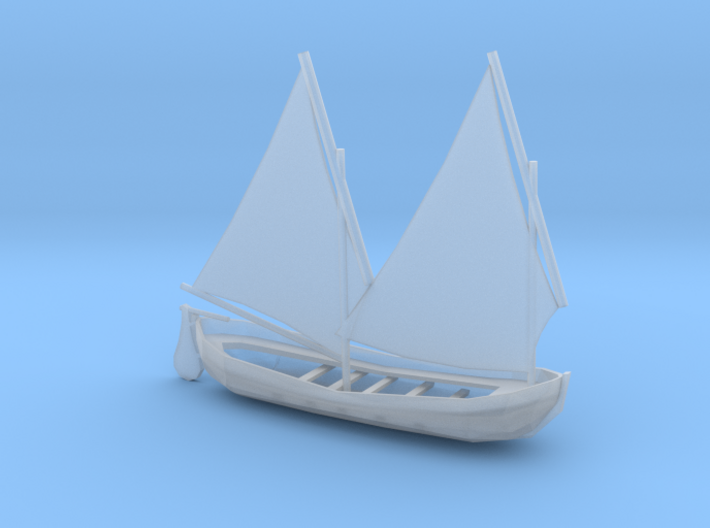 1/144 Scale 28 ft Whaleboat with sails USN 3d printed
