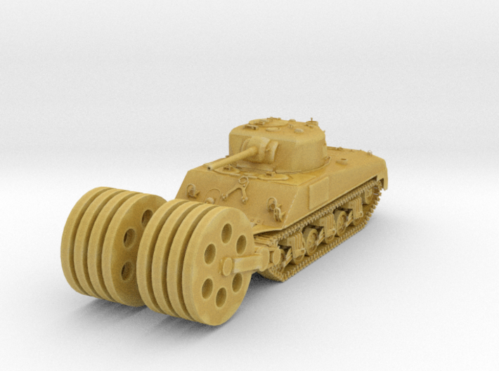 1/87 Scale M4 Sherman Mine Roller 3d printed