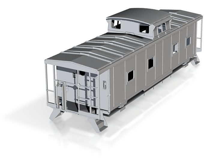 ACL M5 Caboose, split window, no roofwalk - HO 3d printed