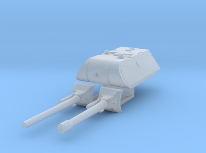 E 100 maus turret (150mm and 128mm) scale 1/56 3d printed