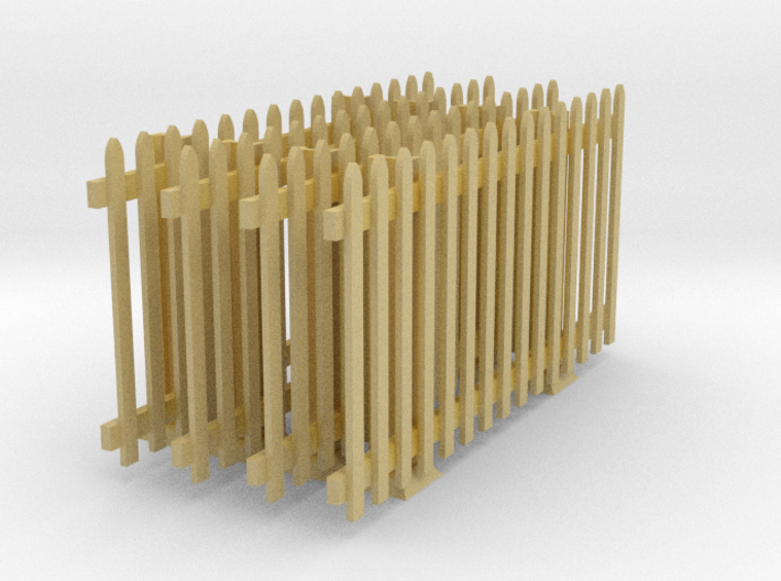 VR Picket Fences at Interlock Gates 1:87 Scale 3d printed 