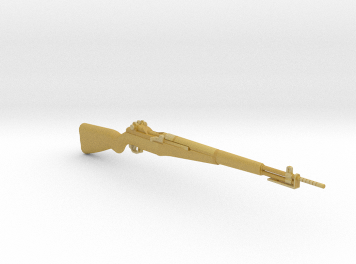 M1 Garand with M7 Grenade launcher (1:18 scale) 3d printed 