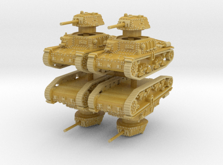 m15 42 Tank (4 pieces) 1/160 3d printed