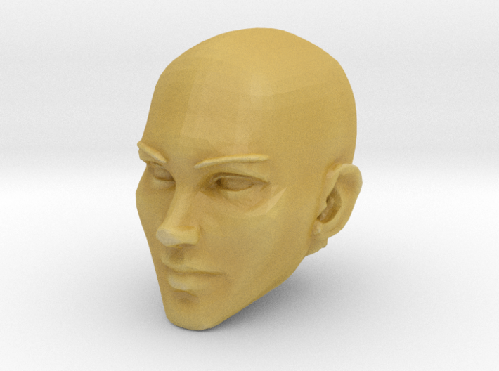 Female Head Bald 2 3d printed