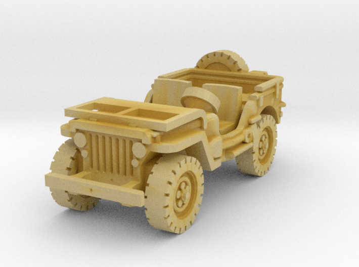 Jeep willys (window down) 1/72 3d printed