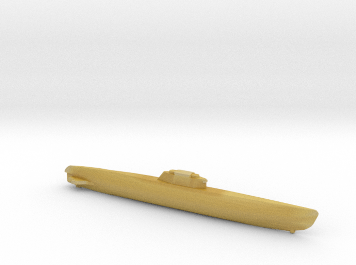 Type XXI Submarine, Full Hull, 1/2400 3d printed 