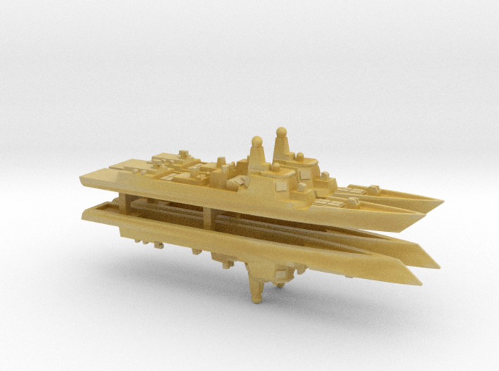 Type 052D Destroyer x 4, 1/1800 3d printed