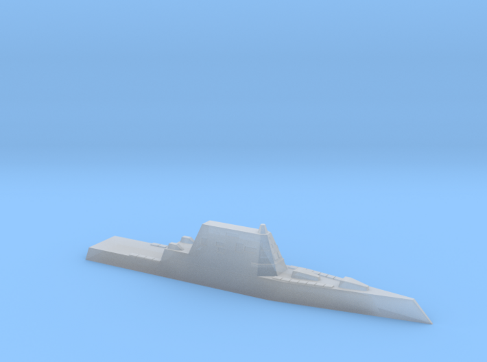 USS Zumwalt, 1/6000 3d printed
