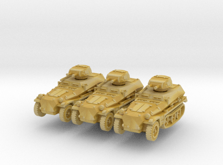 Sdkfz 253 with Pz I Turret (x3) 1/200 3d printed
