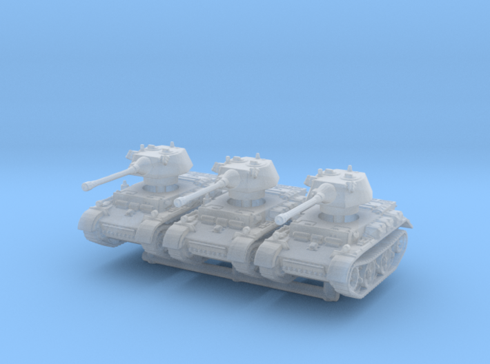 Panzer II L Puma turret (x3) 1/285 3d printed