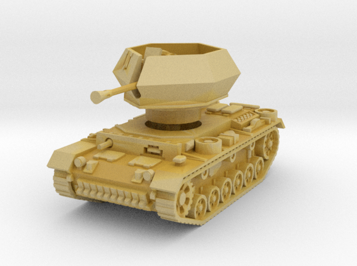 Flakpanzer III Ostwind 1/220 3d printed