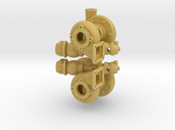 Turbo 64mm 1/25 W Parts 3d printed 