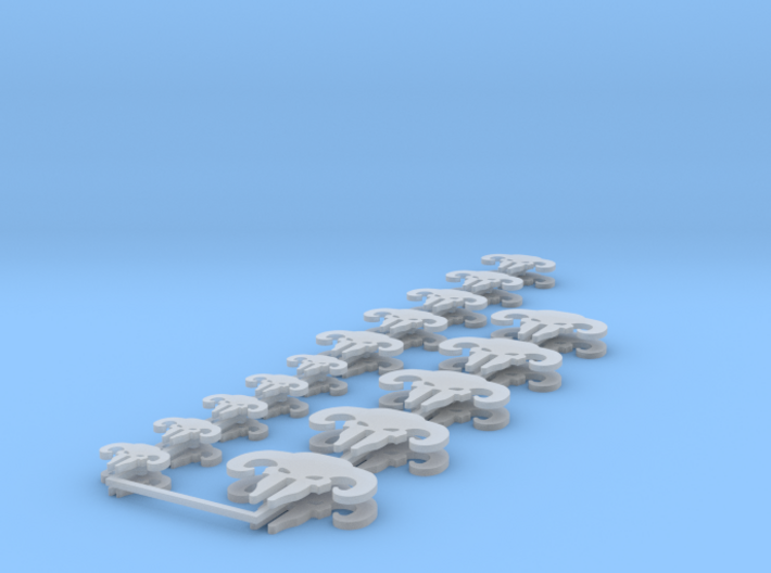 Commission 90 Icons various sizes 3d printed