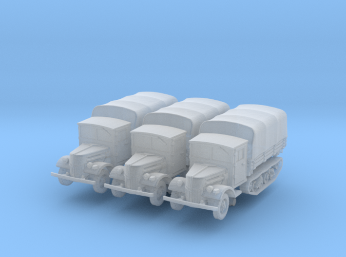 Ford V3000 Maultier late (covered) (x3) 1/200 3d printed