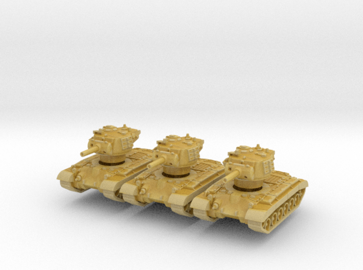 M45 Pershing (skirts) (x3) 1/200 3d printed