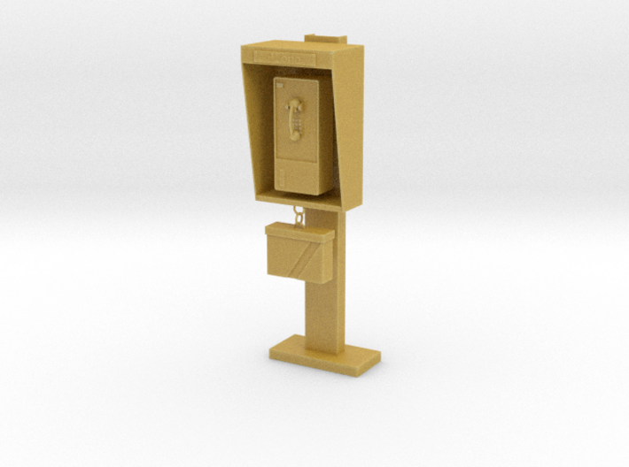 1:10 scale phone booth 3d printed