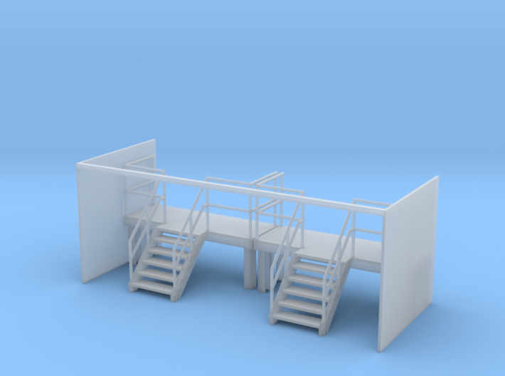 Factory Stairs in O - Wide - 2 sets 3d printed