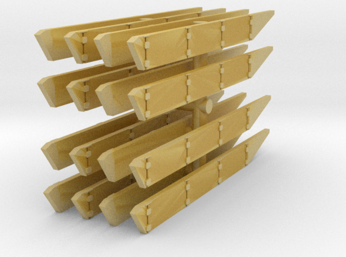 T-62 Side Skirts set (x8) 1/220 3d printed