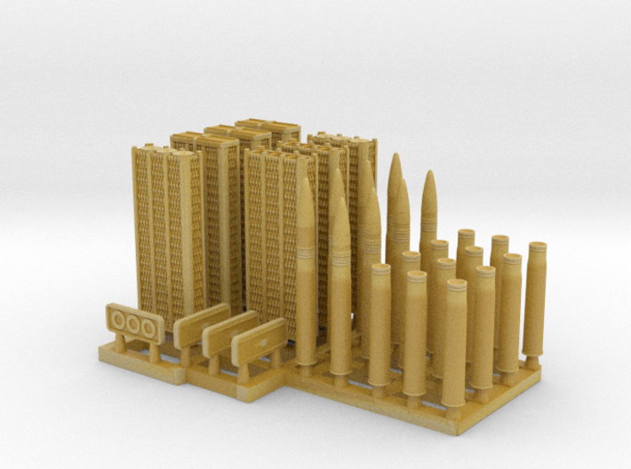 88mm Ammo with Wicker Container 1/48 scale 3d printed
