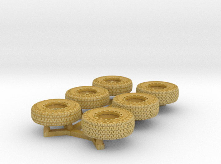 Dune Buggy Tires 1/64 scale 3d printed