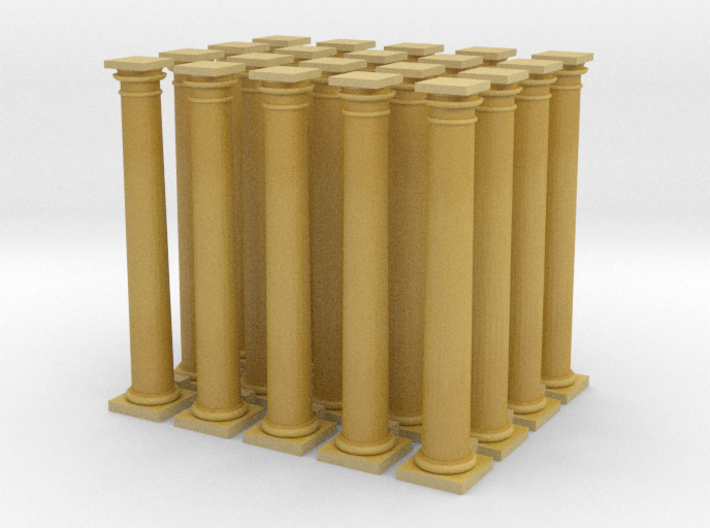 20 Doric Columns 20mm high v4 3d printed