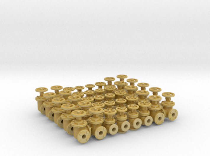 40 Valves (various designs) For 1.6mm (1/16&quot;) Rod 3d printed