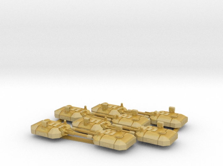 6mm Manned MBT Turrets (8) 3d printed 
