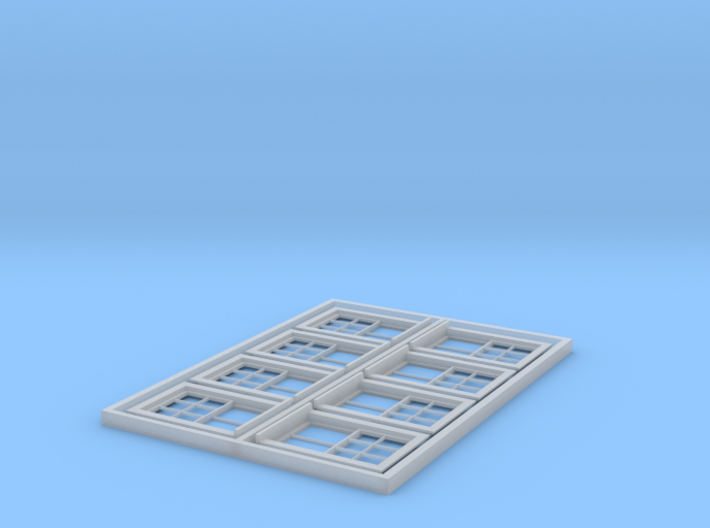 HO Scale set of 8 CPR No.4 standard windows 3d printed