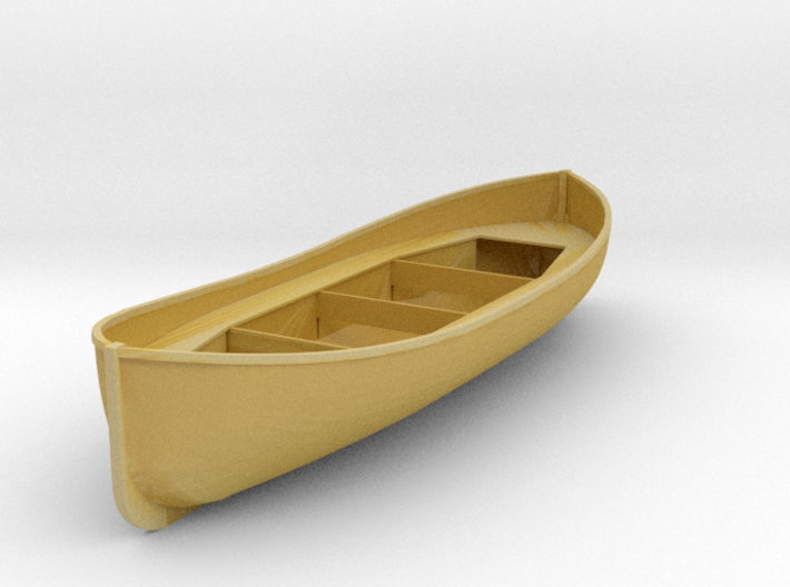 HO Scale 20' lifeboat 3d printed 