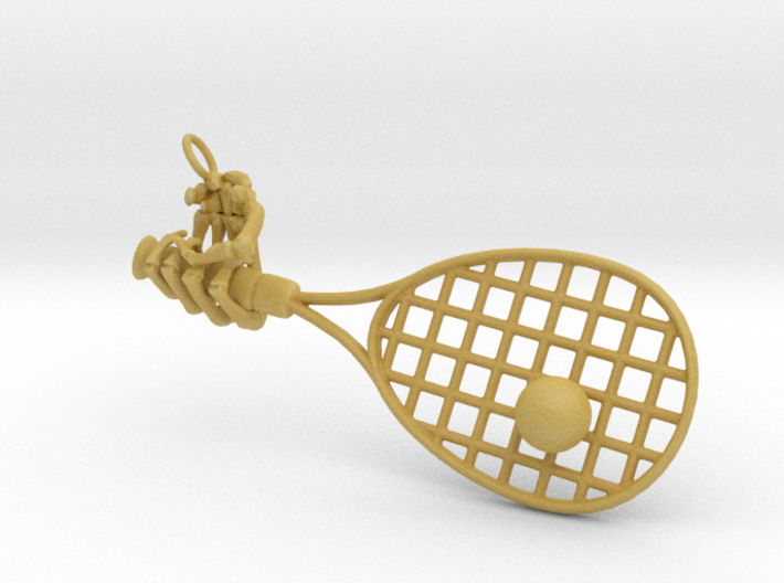 Hand Holding Racquet 53mm 3d printed