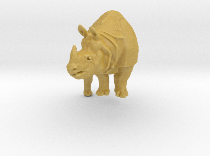 rhino statue 110mm 3d printed