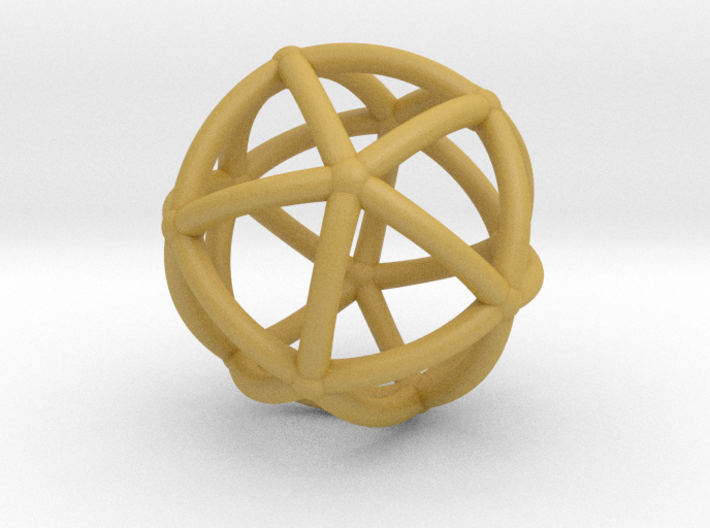 0074 Stereographic Polyhedra - Icosahedron 3d printed