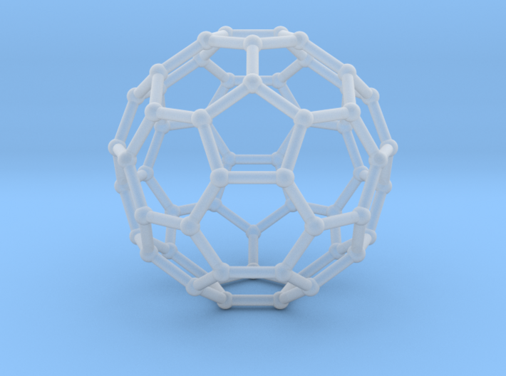 0369 Truncated Icosahedron V&amp;E (a=1cm) #002 3d printed