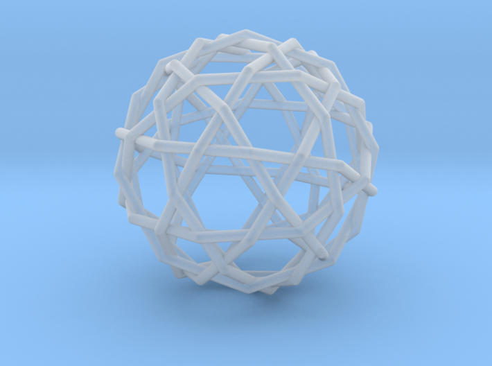0461 Woven Truncated Icosahedron (U25) 3d printed