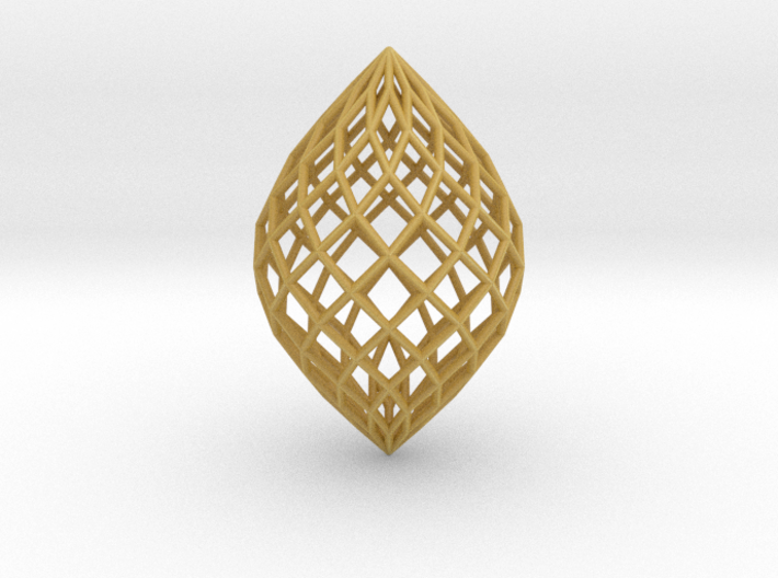 0489 Polar Zonohedron E [12] #001 3d printed