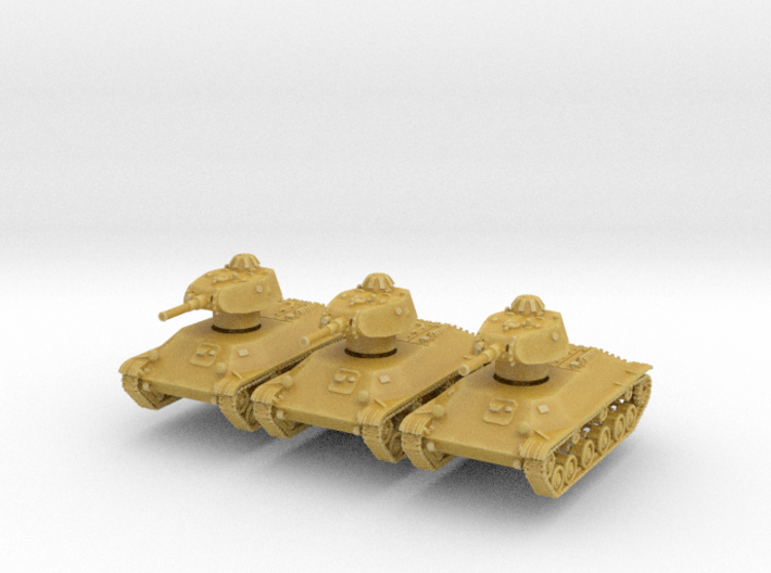 T-50 Light Tank (x3) 1/200 3d printed