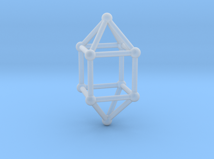 0759 J15 Elongated Square Dipyramid (a=1cm) #2 3d printed